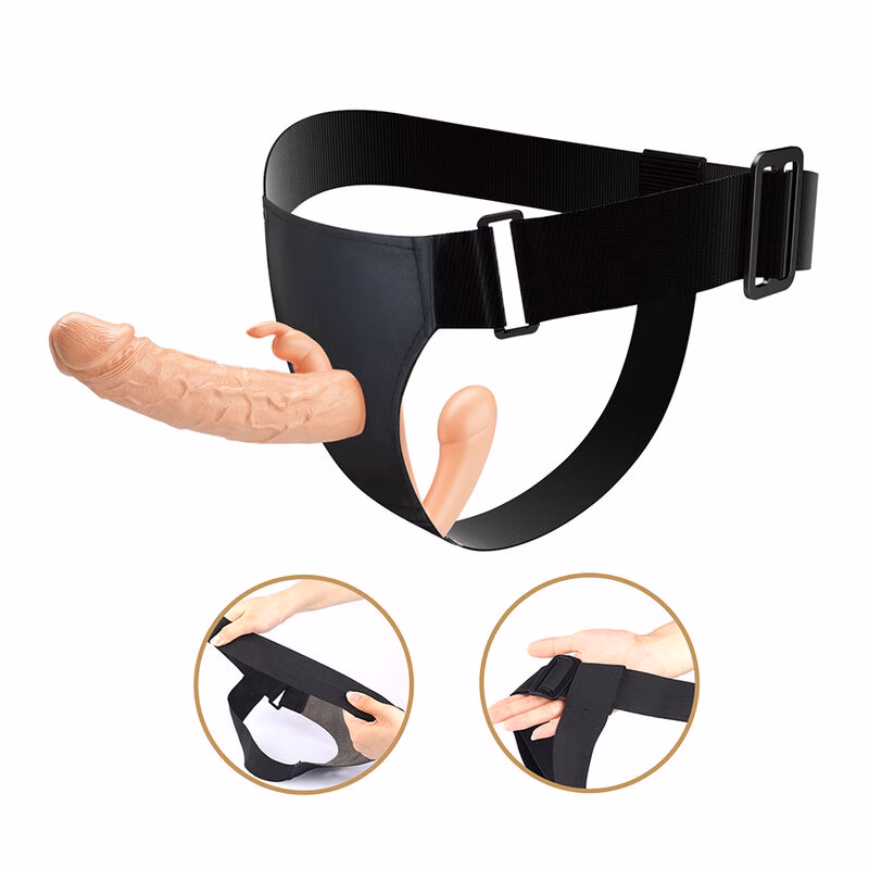 BAILE - CHARLOTTE ARNÉS HOLLOW STRAP-ON DOBLE PENETRACIÓN NATURAL - Imagen 3