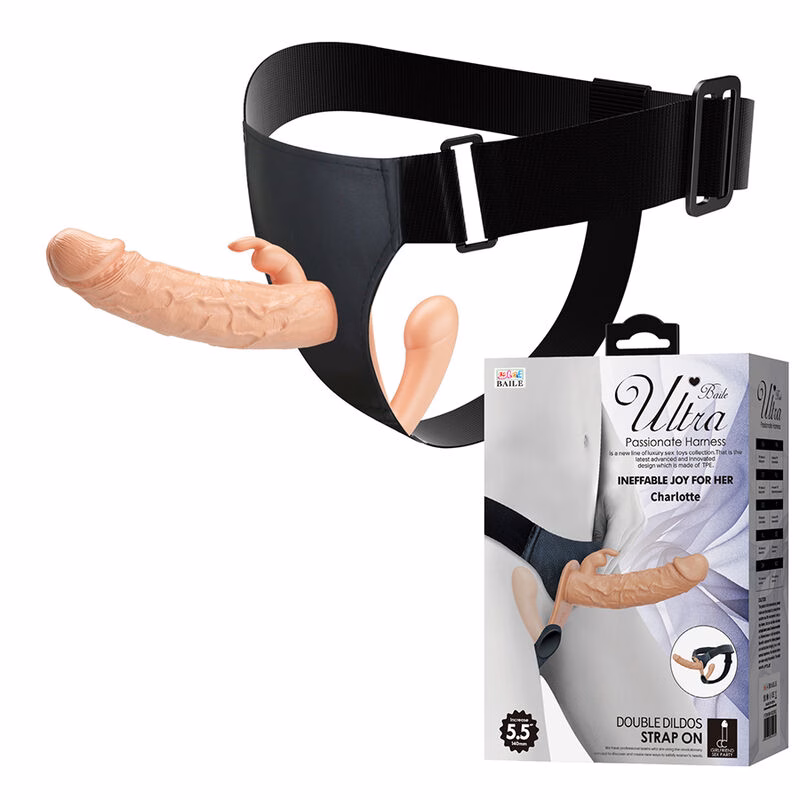 BAILE - CHARLOTTE ARNÉS HOLLOW STRAP-ON DOBLE PENETRACIÓN NATURAL - Imagen 2