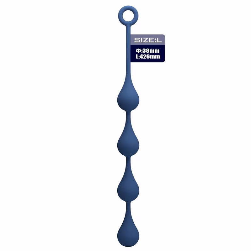 MR PLAY - BOLAS ANALES SILICONA AZUL TALLA L 42,6 CM - Imagen 2
