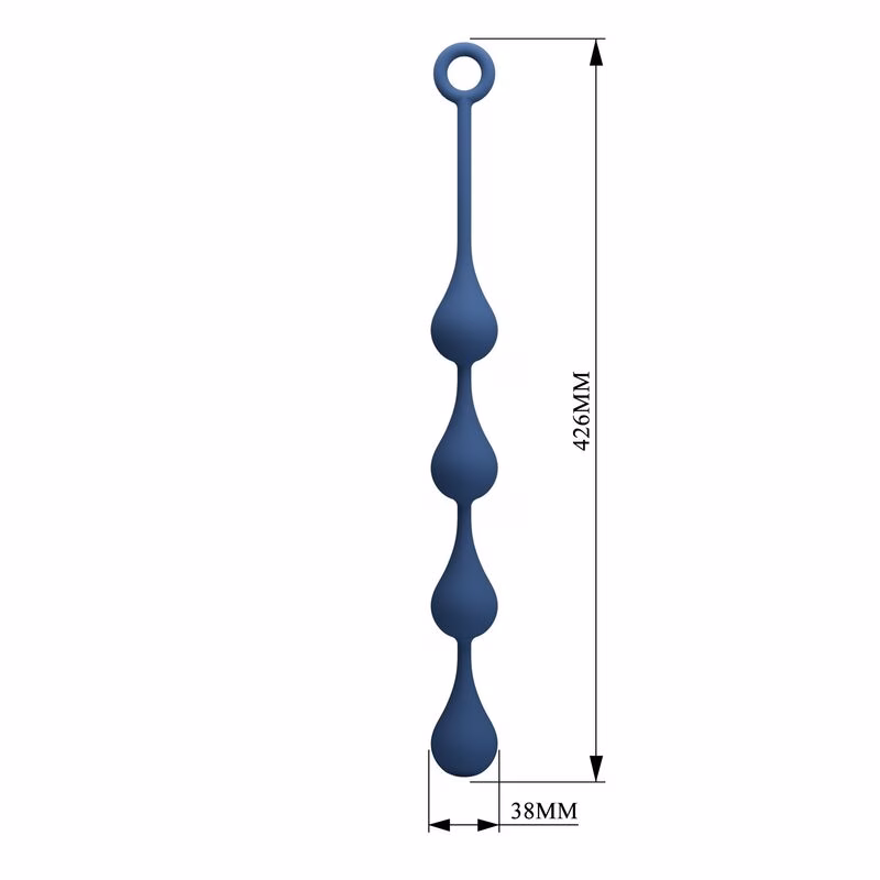 MR PLAY - BOLAS ANALES SILICONA AZUL TALLA L 42,6 CM - Imagen 8