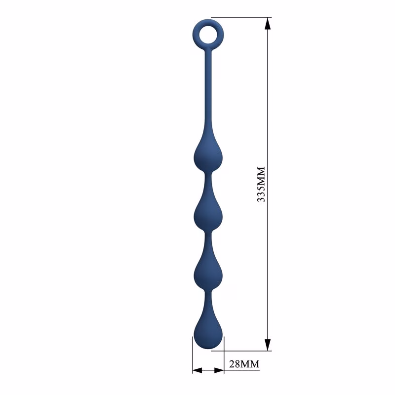 MR PLAY - BOLAS ANALES SILICONA AZUL TALLA M 33 CM - Imagen 8
