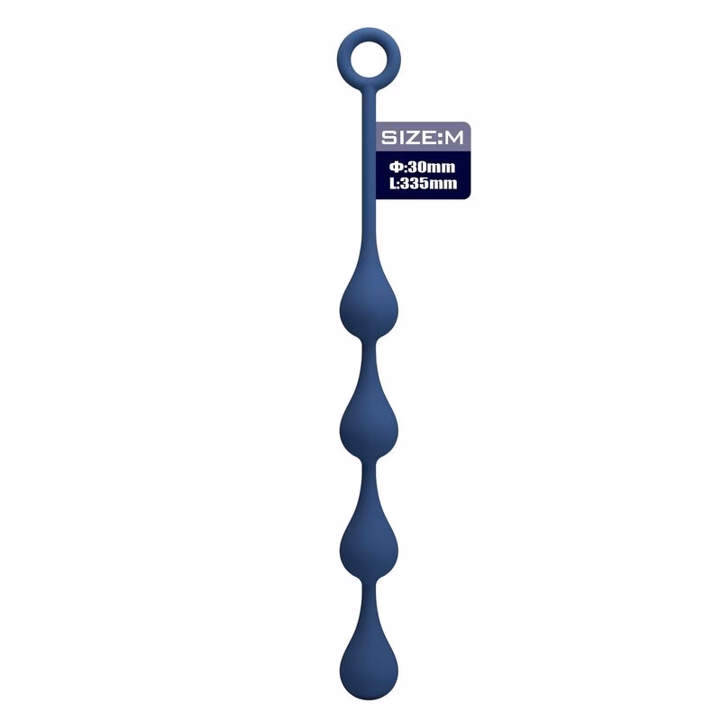 MR PLAY - BOLAS ANALES SILICONA AZUL TALLA M 33 CM - Imagen 2