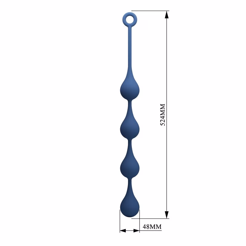 MR PLAY - BOLAS ANALES SILICONA AZUL TALLA XL 52,5 CM - Imagen 8