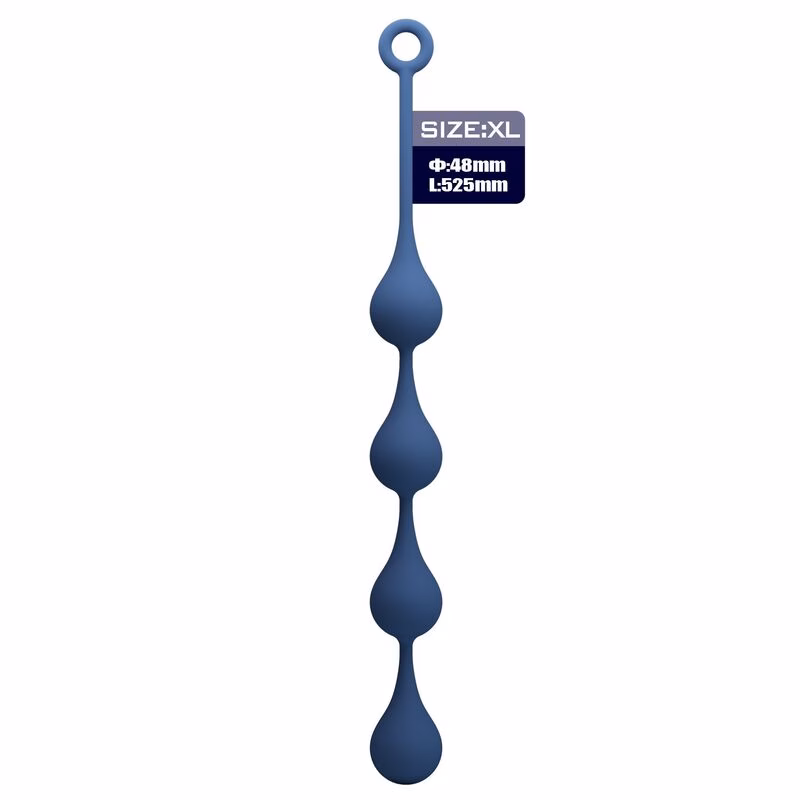 MR PLAY - BOLAS ANALES SILICONA AZUL TALLA XL 52,5 CM - Imagen 2