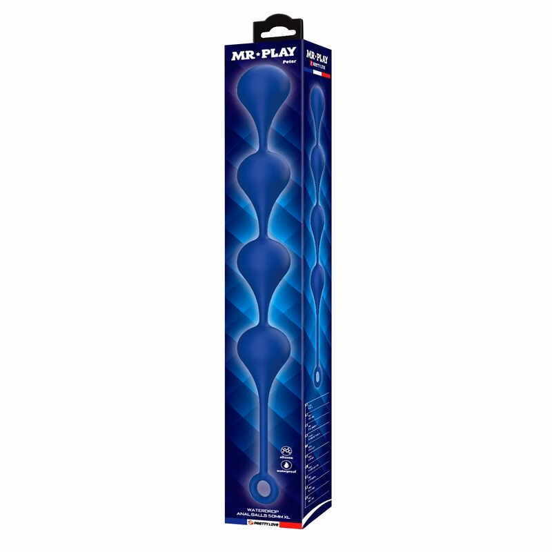 MR PLAY - BOLAS ANALES SILICONA AZUL TALLA XL 52,5 CM - Imagen 3