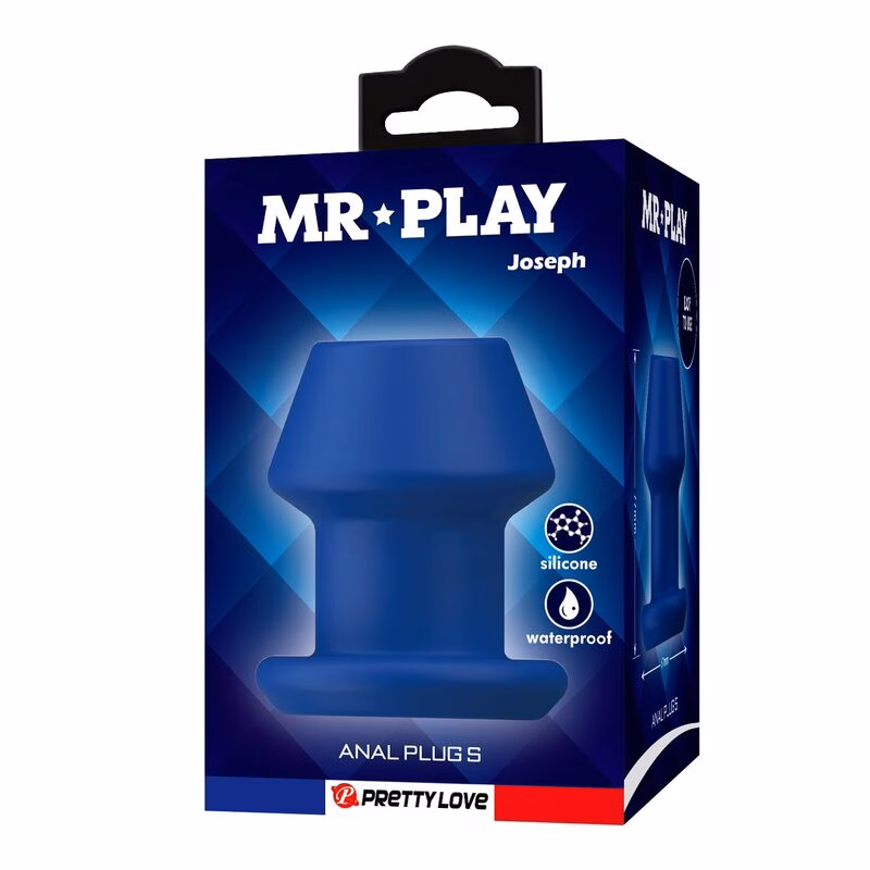 MR PLAY - JACK PLUG ANAL HUECO SILICONA AZUL TALLA S - Imagen 3