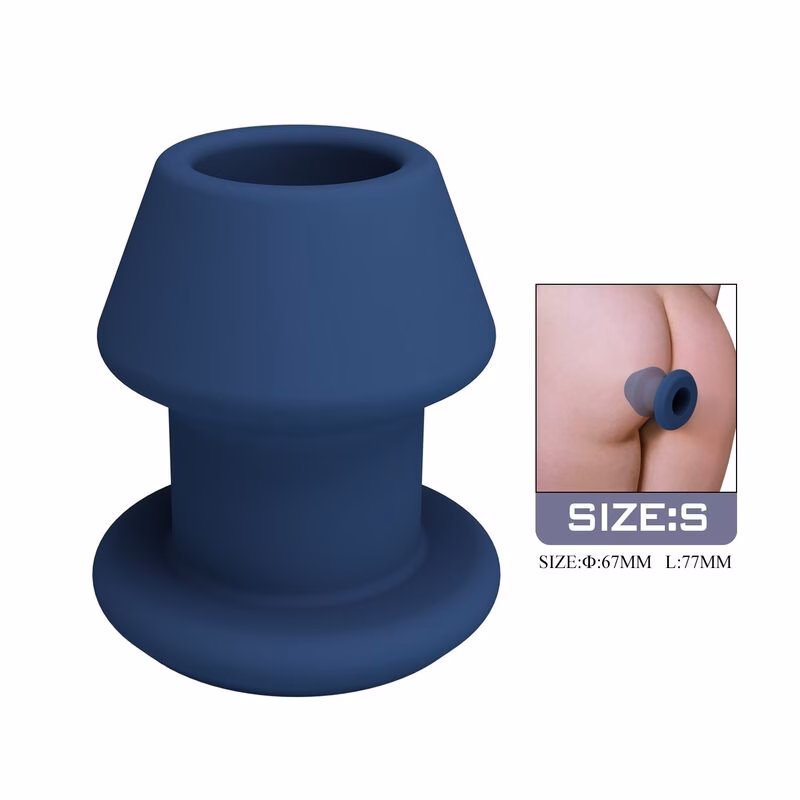 MR PLAY - JACK PLUG ANAL HUECO SILICONA AZUL TALLA S - Imagen 2