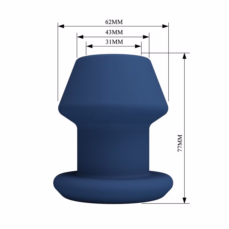 MR PLAY - JACK PLUG ANAL HUECO SILICONA AZUL TALLA S - Imagen 8