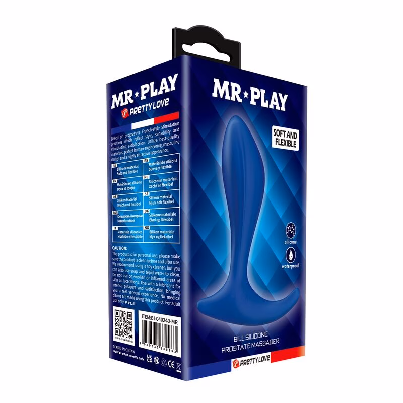 MR PLAY - MASAJEADOR DE PRÓSTATA AZUL - Imagen 4
