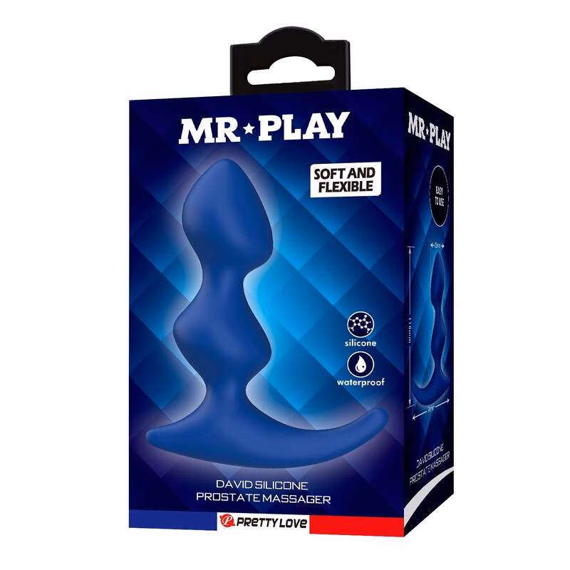 MR PLAY - PLUG ANAL AZUL ERGONÓMICO - Imagen 2