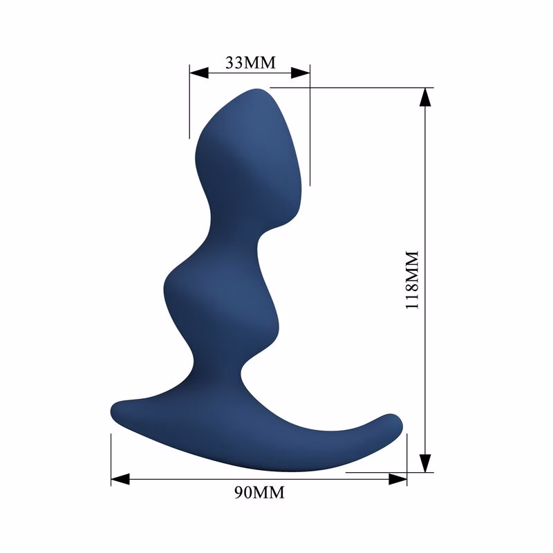 MR PLAY - PLUG ANAL AZUL ERGONÓMICO - Imagen 5