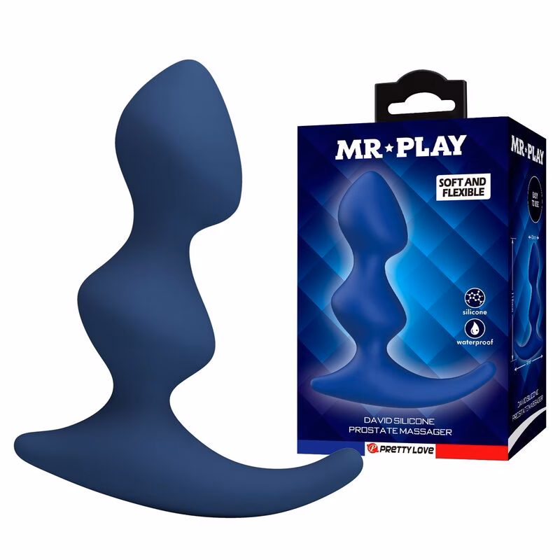 MR PLAY - PLUG ANAL AZUL ERGONÓMICO - Imagen 8