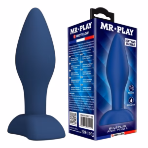 MR PLAY - PLUG ANAL CÓNICO SILICONA AZUL L