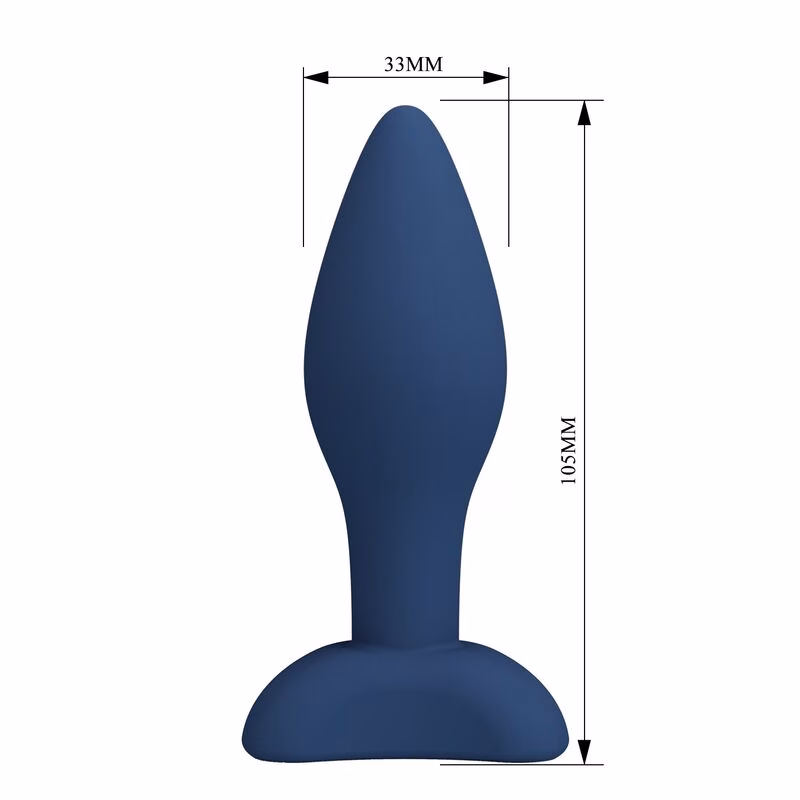 MR PLAY - PLUG ANAL CÓNICO SILICONA AZUL M - Imagen 8