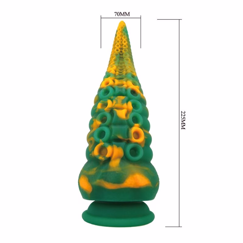 POWER MONSTERS - ABYSSAL COLOSSUS DILDO BICOLOR 22,5 CM Ø 6 CM - Imagen 6