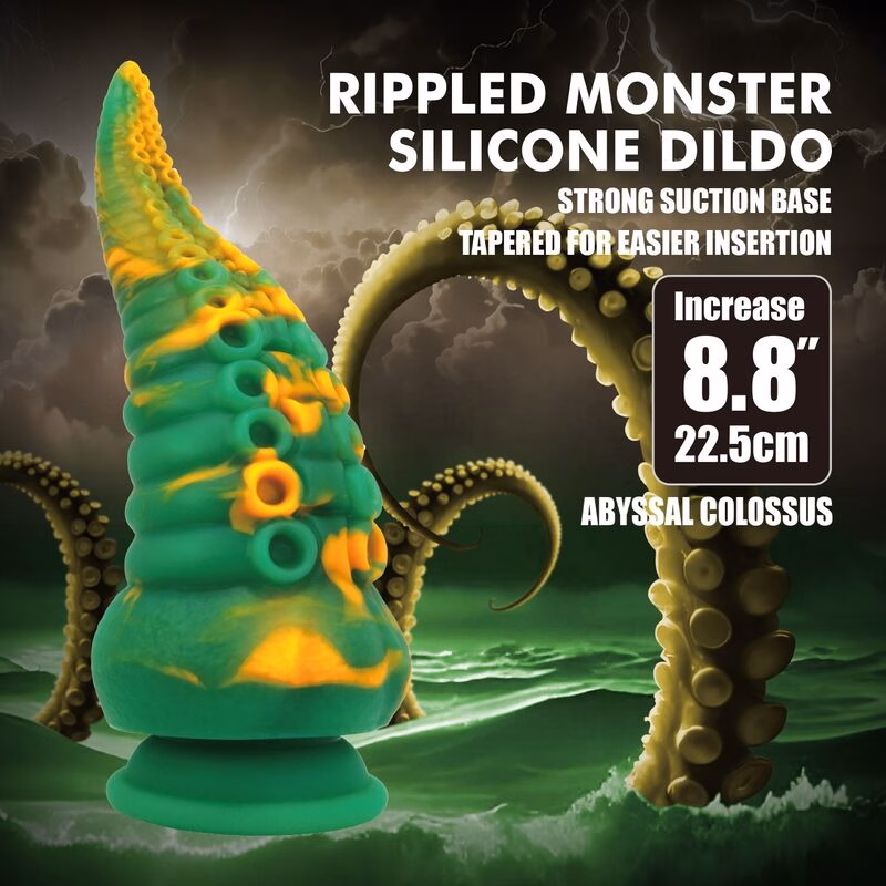 POWER MONSTERS - ABYSSAL COLOSSUS DILDO BICOLOR 22,5 CM Ø 6 CM - Imagen 8