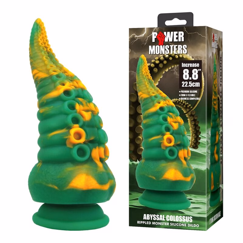 POWER MONSTERS - ABYSSAL COLOSSUS DILDO BICOLOR 22,5 CM Ø 6 CM - Imagen 7
