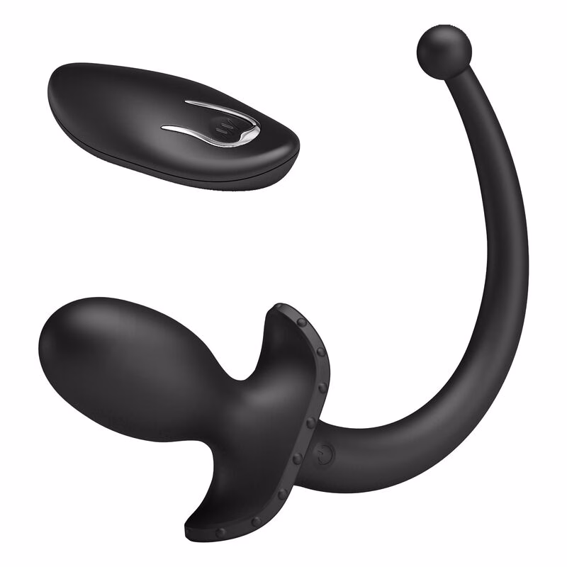 MR PLAY - VIBRADOR ANAL Y PERINEAL CON CONTROL REMOTO INALÁMBRICO NEGRO - Imagen 6