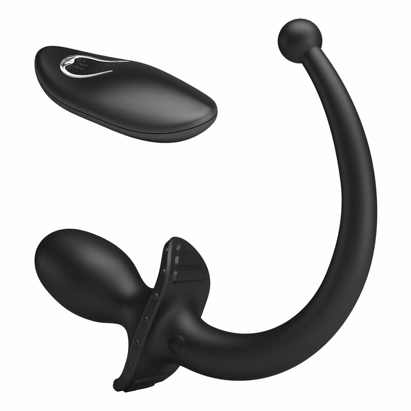MR PLAY - VIBRADOR ANAL Y PERINEAL CON CONTROL REMOTO INALÁMBRICO NEGRO - Imagen 7