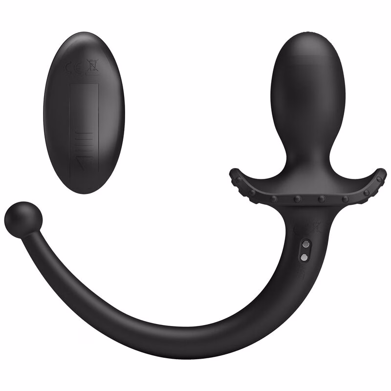 MR PLAY - VIBRADOR ANAL Y PERINEAL CON CONTROL REMOTO INALÁMBRICO NEGRO - Imagen 5