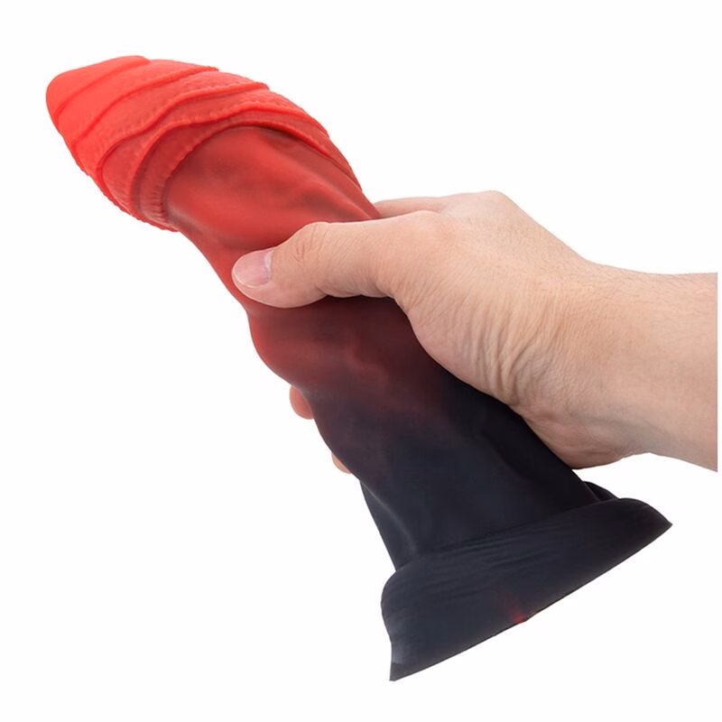 POWER MONSTERS - INFERNAL GOLIATH DILDO BICOLOR 25 CM Ø 6 CM - Imagen 4