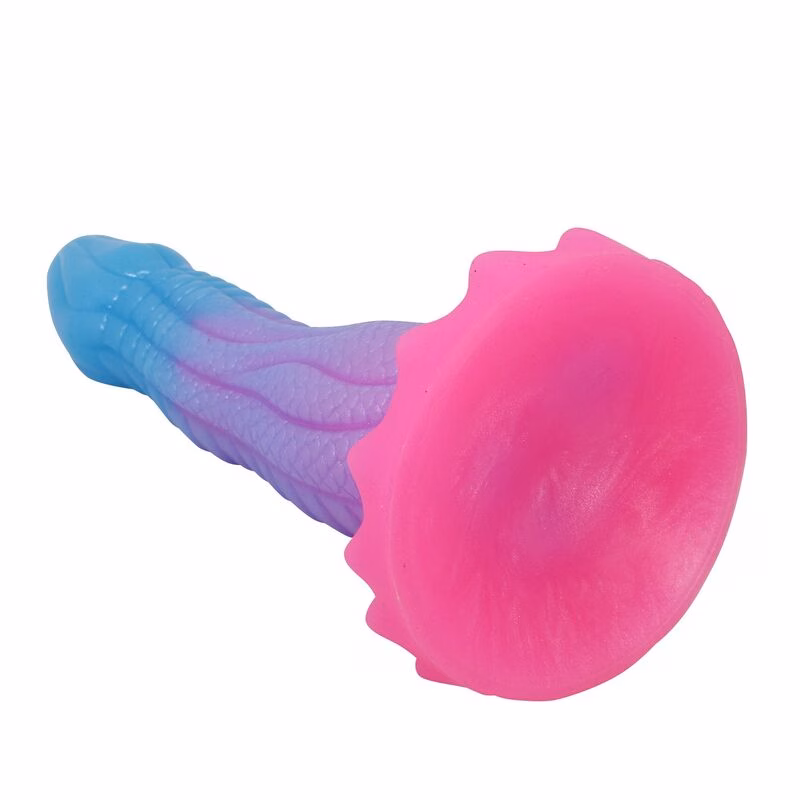 POWER MONSTERS - VOID PYTHON DILDO FANTASÍA CON VENTOSA 20,5 CM Ø 5,2 CM AZUL, LILA Y ROSA - Imagen 5
