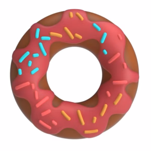 PRETTY LOVE - ANILLO PARA PENE SUPER DONUT ROSA