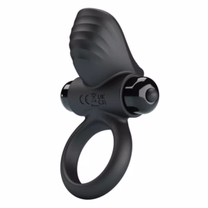 PRETTY LOVE - ANILLO VIBRADOR PARA PENE ADRIEN 10 FUNCIONES NEGRO