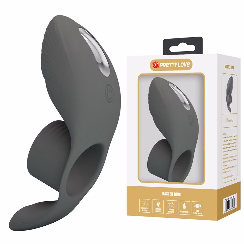 PRETTY LOVE - ANILLO VIBRADOR RECARGABLE CON DOBLE ESTIMULACIÓN - Imagen 4