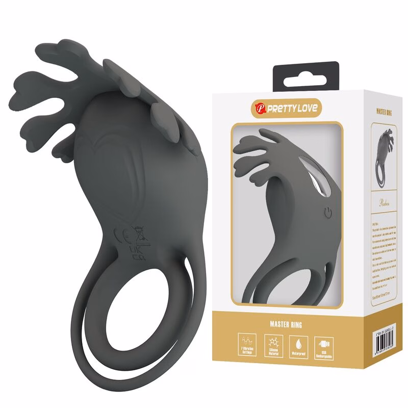 PRETTY LOVE - ANILLO VIBRADOR RECARGABLE CON ESTIMULADOR - Imagen 10