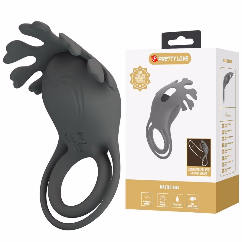 PRETTY LOVE - ANILLO VIBRADOR RECARGABLE CON ESTIMULADOR - Imagen 3