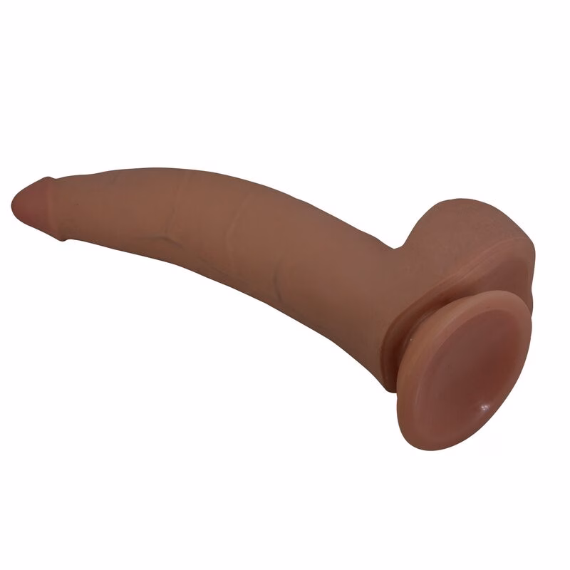 PRETTY LOVE - CUTHBERT DILDO REALÍSTICO FLEXIBLE 20 CM Ø 5 CM TPE MARRÓN - Imagen 5