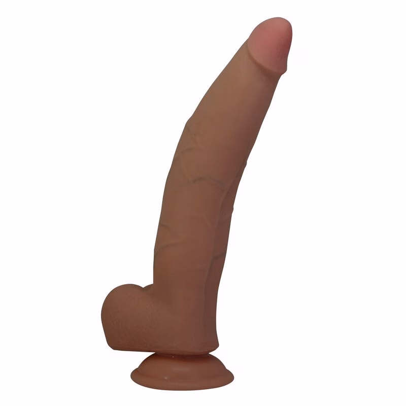 PRETTY LOVE - CUTHBERT DILDO REALÍSTICO FLEXIBLE 20 CM Ø 5 CM TPE MARRÓN - Imagen 2