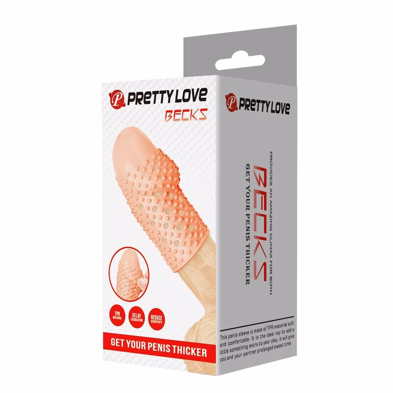PRETTY LOVE - GEEK'S FUNDA PARA PENE GET YOUR PENIS THICKER COLOR NATURAL - Imagen 3