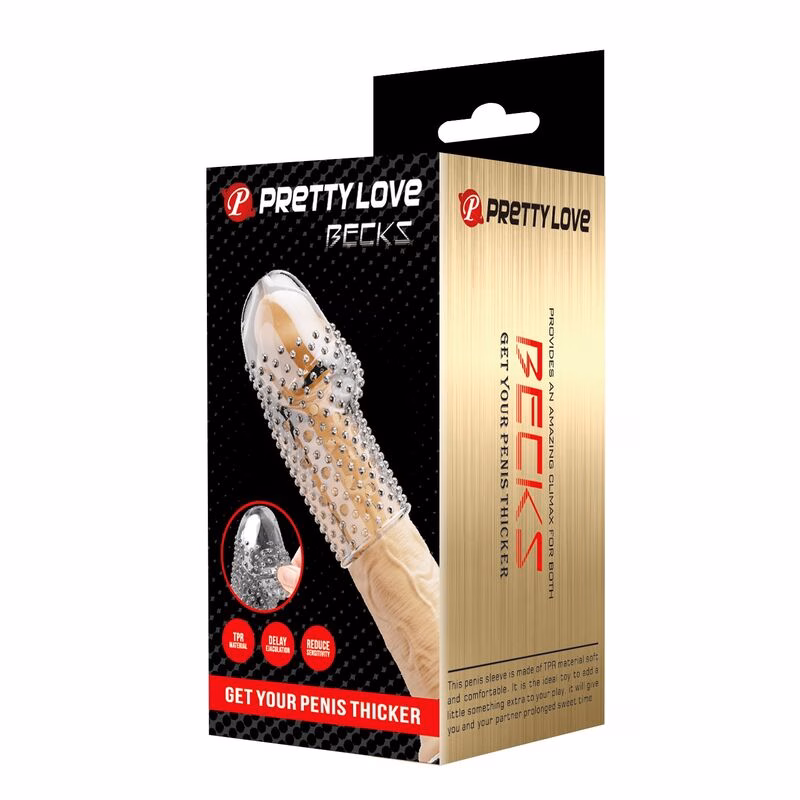 PRETTY LOVE - GEEK'S FUNDA PARA PENE GET YOUR PENIS THICKER TRANSPARENTE - Imagen 3