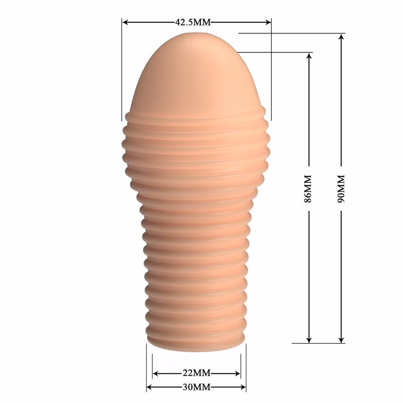 PRETTY LOVE - HOTTT FUNDA PARA PENE GET YOUR PENIS THICKER COLOR NATURAL - Imagen 8