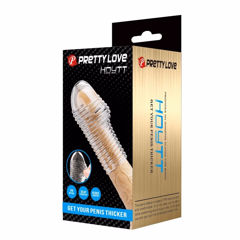 PRETTY LOVE - HOTTT FUNDA PARA PENE GET YOUR PENIS THICKER TRANSPARENTE - Imagen 3