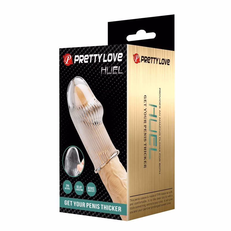 PRETTY LOVE - HUEL FUNDA PARA PENE GET YOUR PENIS THICKER TRANSPARENTE - Imagen 3
