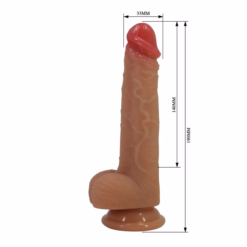 PRETTY LOVE - JOVITA DILDO REALÍSTICO CON VENTOSA 19 CM Ø 4,5 CM - Imagen 8