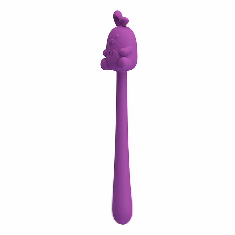 PRETTY LOVE - VIBRADOR FLEXIBLE CUTE BUNNY FLIRTING STICK RECARGABLE USB MORADO - Imagen 3