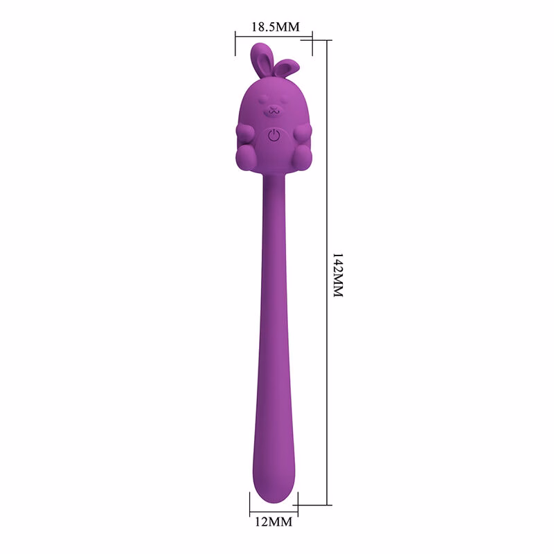 PRETTY LOVE - VIBRADOR FLEXIBLE CUTE BUNNY FLIRTING STICK RECARGABLE USB MORADO - Imagen 9