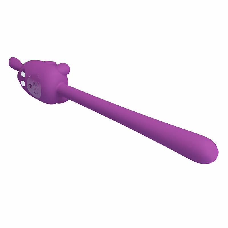PRETTY LOVE - VIBRADOR FLEXIBLE CUTE BUNNY FLIRTING STICK RECARGABLE USB MORADO - Imagen 8