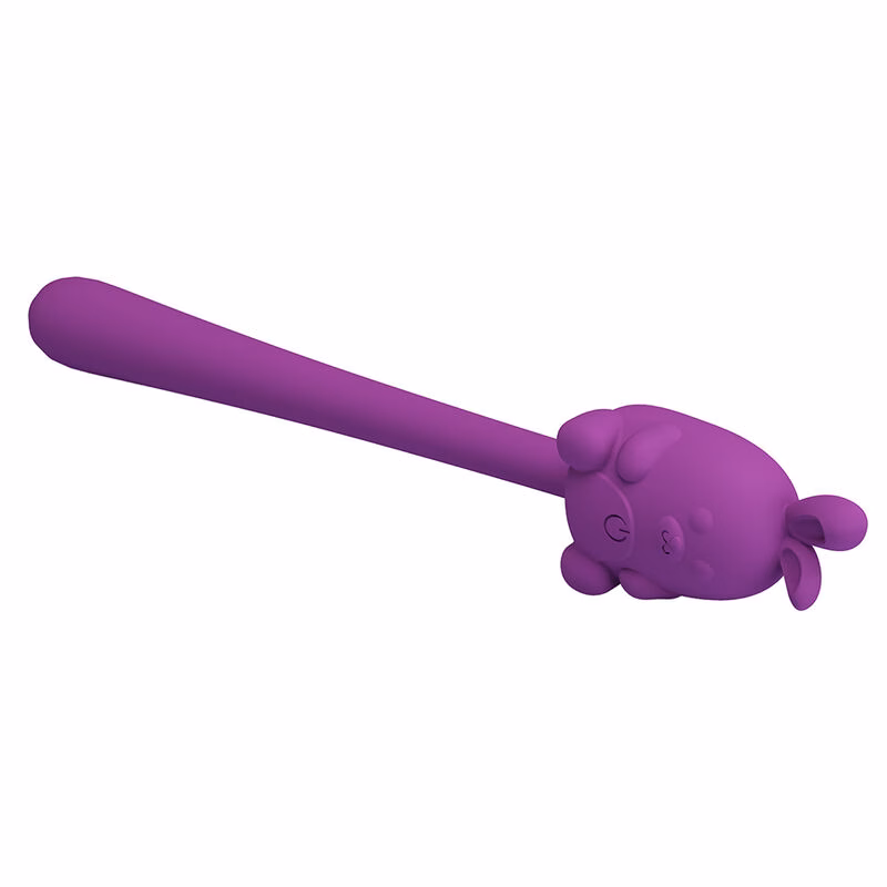 PRETTY LOVE - VIBRADOR FLEXIBLE CUTE BUNNY FLIRTING STICK RECARGABLE USB MORADO - Imagen 7
