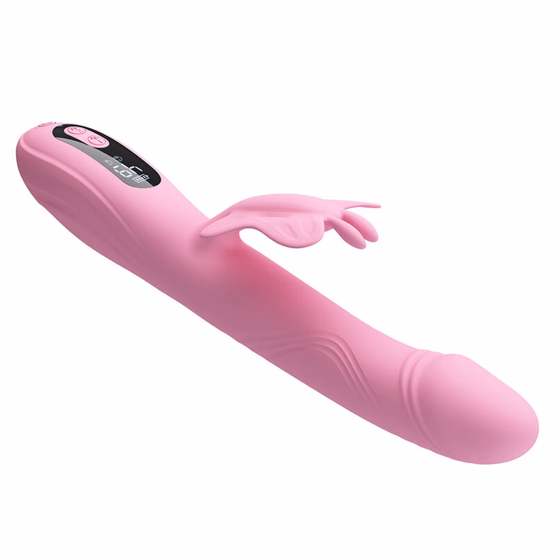 PRETTY LOVE - BELLA VIBRADOR RABBIT CON ESTIMULACIÓN MARIPOSA Y LED ROSA - Imagen 5