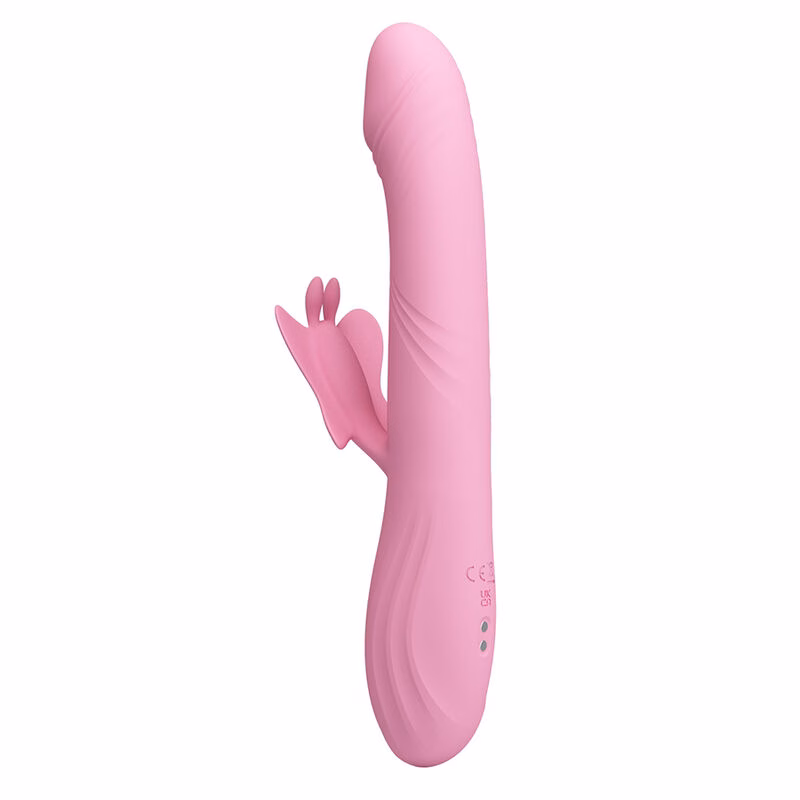 PRETTY LOVE - BELLA VIBRADOR RABBIT CON ESTIMULACIÓN MARIPOSA Y LED ROSA - Imagen 4