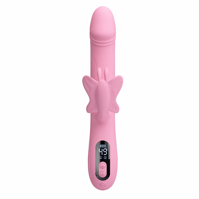 PRETTY LOVE - BELLA VIBRADOR RABBIT CON ESTIMULACIÓN MARIPOSA Y LED ROSA - Imagen 2