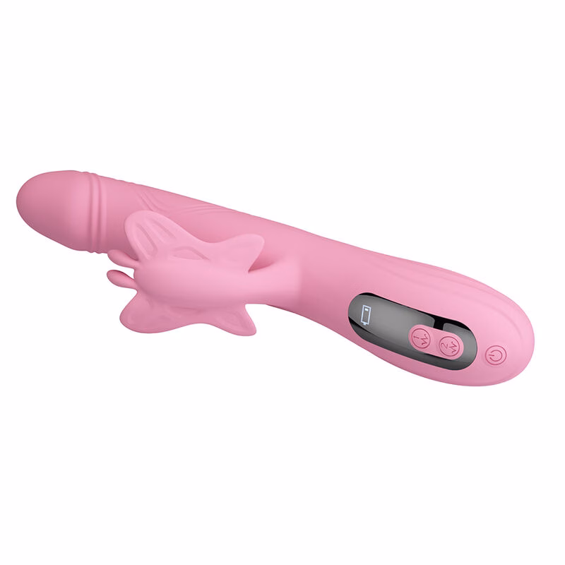 PRETTY LOVE - BELLA VIBRADOR RABBIT CON ESTIMULACIÓN MARIPOSA Y LED ROSA - Imagen 7