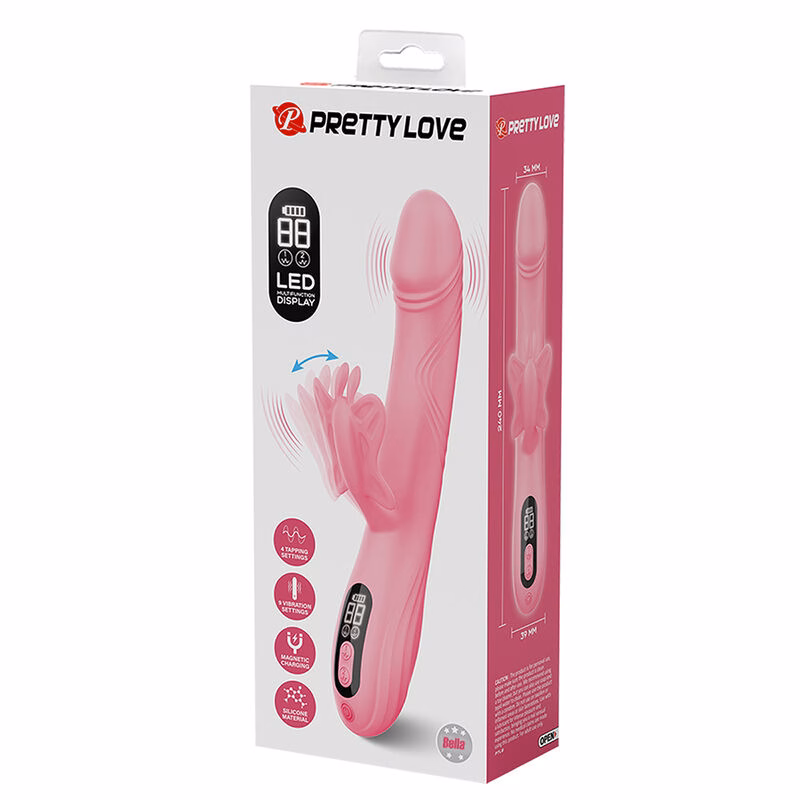 PRETTY LOVE - BELLA VIBRADOR RABBIT CON ESTIMULACIÓN MARIPOSA Y LED ROSA - Imagen 11