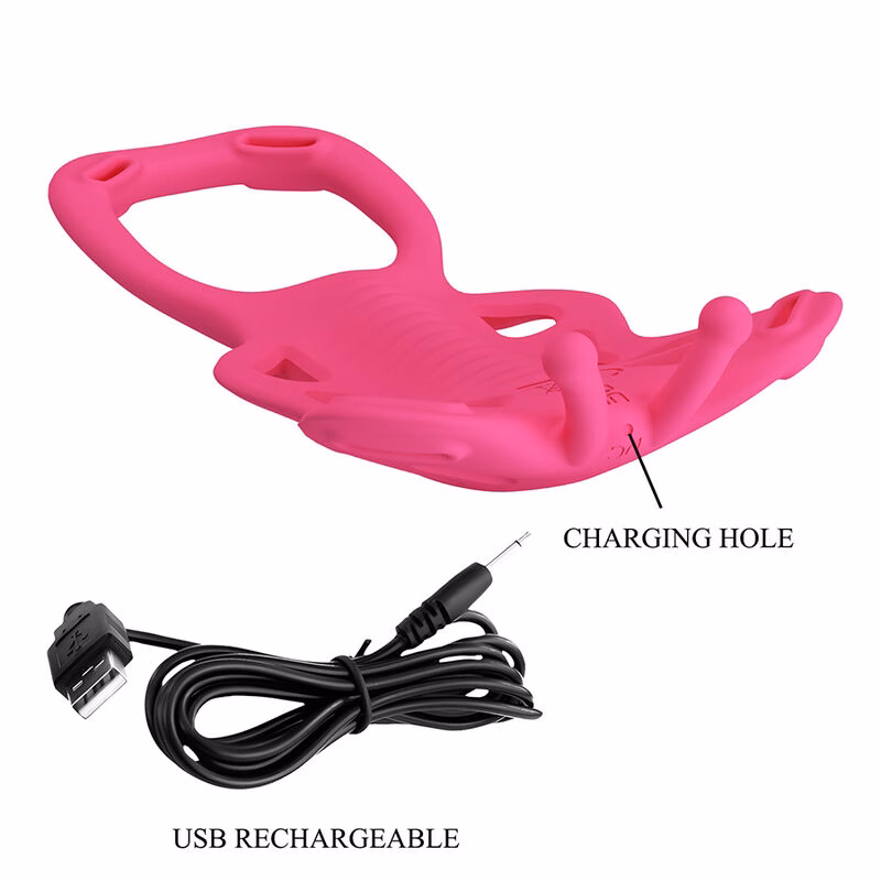 PRETTY LOVE - BUTTERFLY MASAJEADOR TANGA APP CONTROL ROSA - Imagen 8
