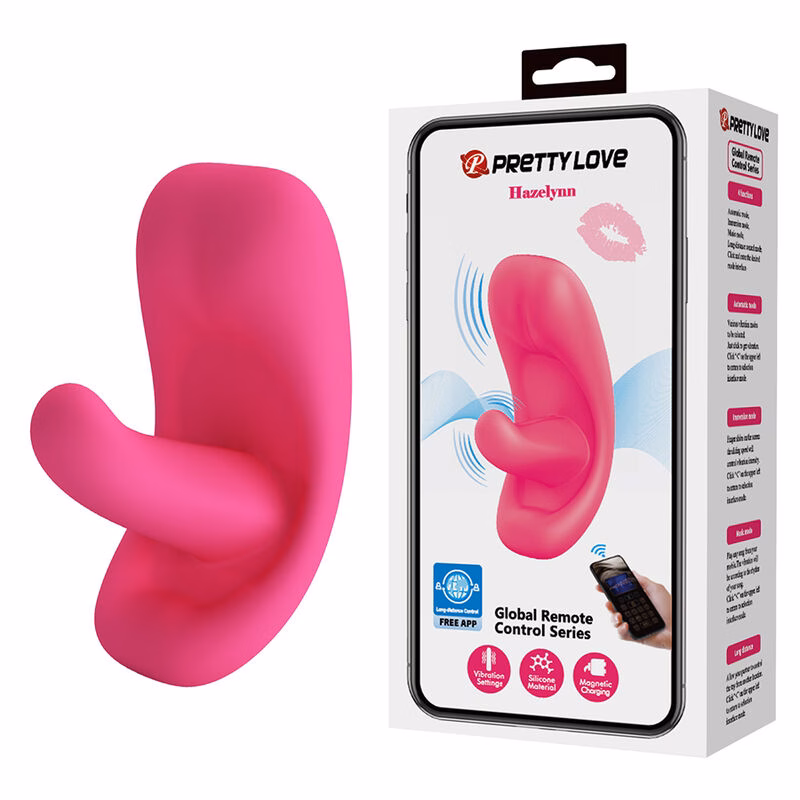 PRETTY LOVE - HAZELYNN MASAJEADOR APP CONTROL 12 FUNCIONES ROSA